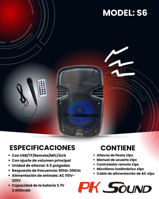 PARLANTE PK SOUND S6
